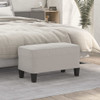 Klupa svjetlosiva 70 x 35 x 41 cm od mikrovlakana 349446