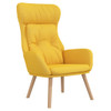 Stolica za opuštanje od tkanine boja senfa 341297