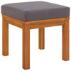 Vrtni stolci s jastucima 2 kom 40x40x42 cm od bagremovog drva 319720