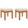 Vrtni stolci s jastucima 2 kom 40x40x42 cm od bagremovog drva 319719