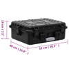 Prijenosni kovčeg crni 52x40x19 cm od PP-a 51799