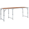 Sklopivi stol za kampiranje aluminijski 180 x 60 cm 48174
