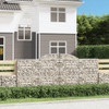Lučne gabionske košare 6 kom 300x30x120/140cm pocinčano željezo 3146543