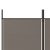 Sobna pregrada s 3 panela antracit 150 x 200 cm od tkanine 350180