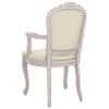 Blagovaonska stolica bež 62 x 59,5 x 100,5 cm od tkanine 344457
