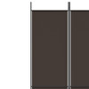 Sobna pregrada s 4 panela smeđa 200 x 220 cm od tkanine 350199