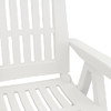 Nagibne vrtne stolice 2 kom bijele od PP-a 364710