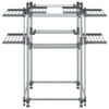 Stalak za sušenje rublja 107 x 107 x 120 cm aluminijski 154606
