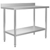 Kuhinjski radni stol s policama 120x60x150 cm nehrđajući čelik 3054471