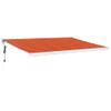 Tenda na uvlačenje narančasto-smeđa 4 x 3 m tkanina i aluminij 3154593