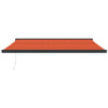 Tenda na uvlačenje narančasto-smeđa 4,5x3 m tkanina i aluminij 3154569