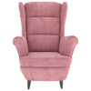 Fotelja od baršuna ružičasta 324063