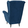 Fotelja od baršuna plava 324058