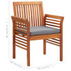 Vrtna blagovaonska stolica od bagremovog drva s jastukom 45969