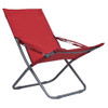 Sklopive stolice za plažu od tkanine 2 kom crvene 47904