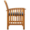 Vrtne blagovaonske stolice s jastucima 2 kom od bagremovog drva 312130