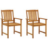 Vrtne stolice s jastucima 2 kom od masivnog drva bagrema 3061169