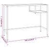 Stol za računalo prozirni 100 x 36 x 74 cm od kaljenog stakla 331626