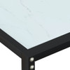 Konzolni stol boja bijeli mramor 140x35x75,5 cm kaljeno staklo 331676