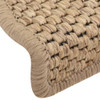 Samoljepljivi otirači za stepenice 15kom 65x21x4cm boja pijeska 326879