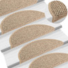 Samoljepljivi otirači za stepenice 15 kom 56x17x3 cm tamnobež 326866
