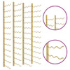 Zidni stalak za vino za 36 boca 2 kom zlatni željezni 340890