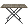 Sklopivi stol sivi 45 x 35 x 32 cm od poliratana 362252