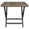 Sklopivi stol sivi 45 x 35 x 32 cm od poliratana 362252