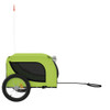 Prikolica za bicikl za pse zeleno-crna od tkanine i željeza 94011