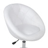 Barski stolac od umjetne kože bijeli 240448
