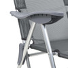 Sklopive stolice za kampiranje s osloncima za noge 2 kom sive 360145