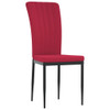 Blagovaonske stolice 4 kom crvena boja vina baršunaste 326109