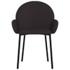 Blagovaonske stolice od umjetne kože 2 kom crne 344761