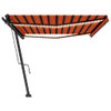 Automatska tenda sa senzorom LED 500 x 350 cm narančasto-smeđa 3069875