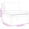 Modularna srednja sofa s tamnosivim jastucima bagremovo drvo 316288