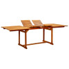 Vrtni blagovaonski stol (160 - 240)x100x75 cm od drva bagrema 316566