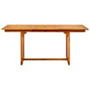 Vrtni blagovaonski stol (120-170) x 80 x 75 cm od drva bagrema 316568