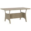 Vrtni stol sivi 120 x 70 x 66 cm od poliratana 316583