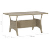 Vrtni stol sivi 120 x 70 x 66 cm od poliratana 316583