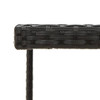 Vrtni stol crni 109 x 107 x 74 cm od poliratana i stakla 316764