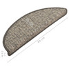 Samoljepljivi otirači za stepenice 15 kom 65x21x4 cm antracit 326872