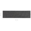 Samoljepljivi otirači za stepenice 15 kom 76 x 20 cm sivo-smeđi 326932