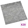 Samoljepljive podne obloge 20 kom PVC 1,86 m² siva boja betona 330122