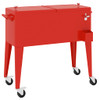 Rashladna kolica s kotačima crvena 92 x 43 x 89 cm 93743