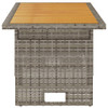 Vrtni stol sivi 100x50x43/63 cm od drva bagrema i poliratana 362188