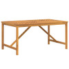 Vrtni blagovaonski stol 150 x 90 x 74 cm masivno bagremovo drvo 362241