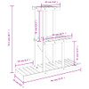 Stalak za cvijeće 81 x 25 x 75,5 cm od masivne jelovine 362872