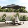 Vrtni suncobran s drvenim stupom antracit 300x300x273 cm 363193