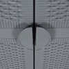 Vrtni ormarić za pohranu sivi 65 x 45 x 172 cm PP ratan 364063
