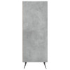 Ormarić s policama siva boja betona 34,5 x 32,5 x 90 cm drveni 828704